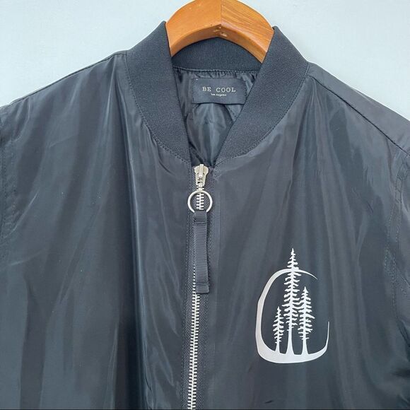 Be Cool Los Angeles black bomber jacket - Picture 7 of 8
